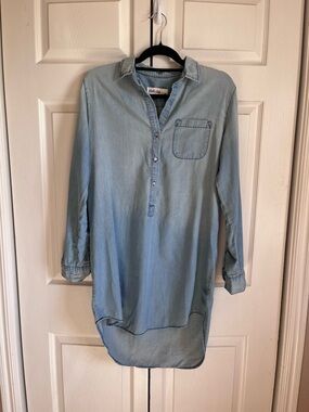 Pistola Chambray Cotton Popover Women’s S Tunic/Dress